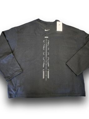Nike "Street Vision" Oversized Long-Sleeve Mesh Top